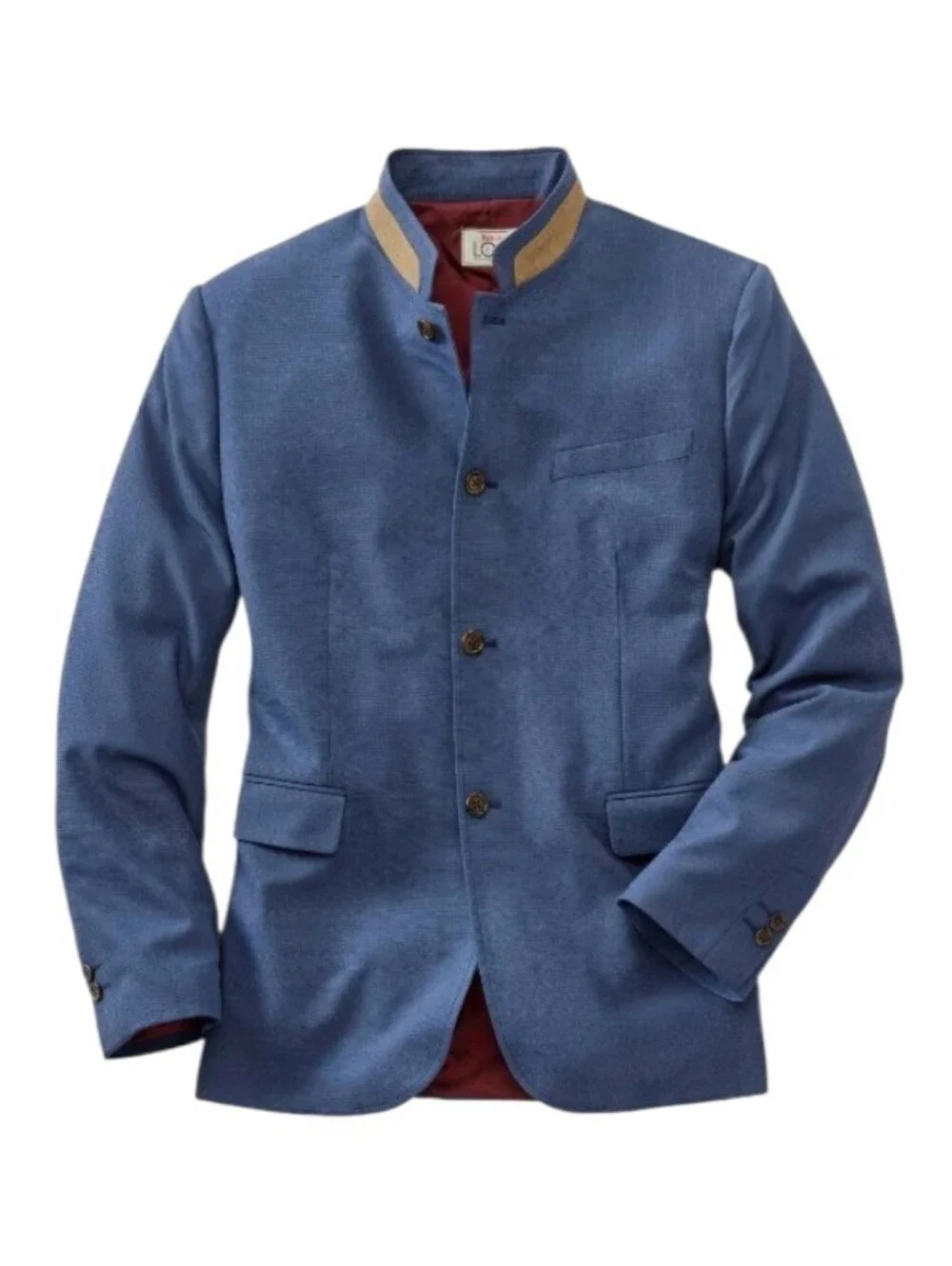 Rail Riders LOA Boston Blazer Bahston Blazah Blue Khaki Standing Collar